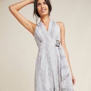 Anthropologie belted midi dress